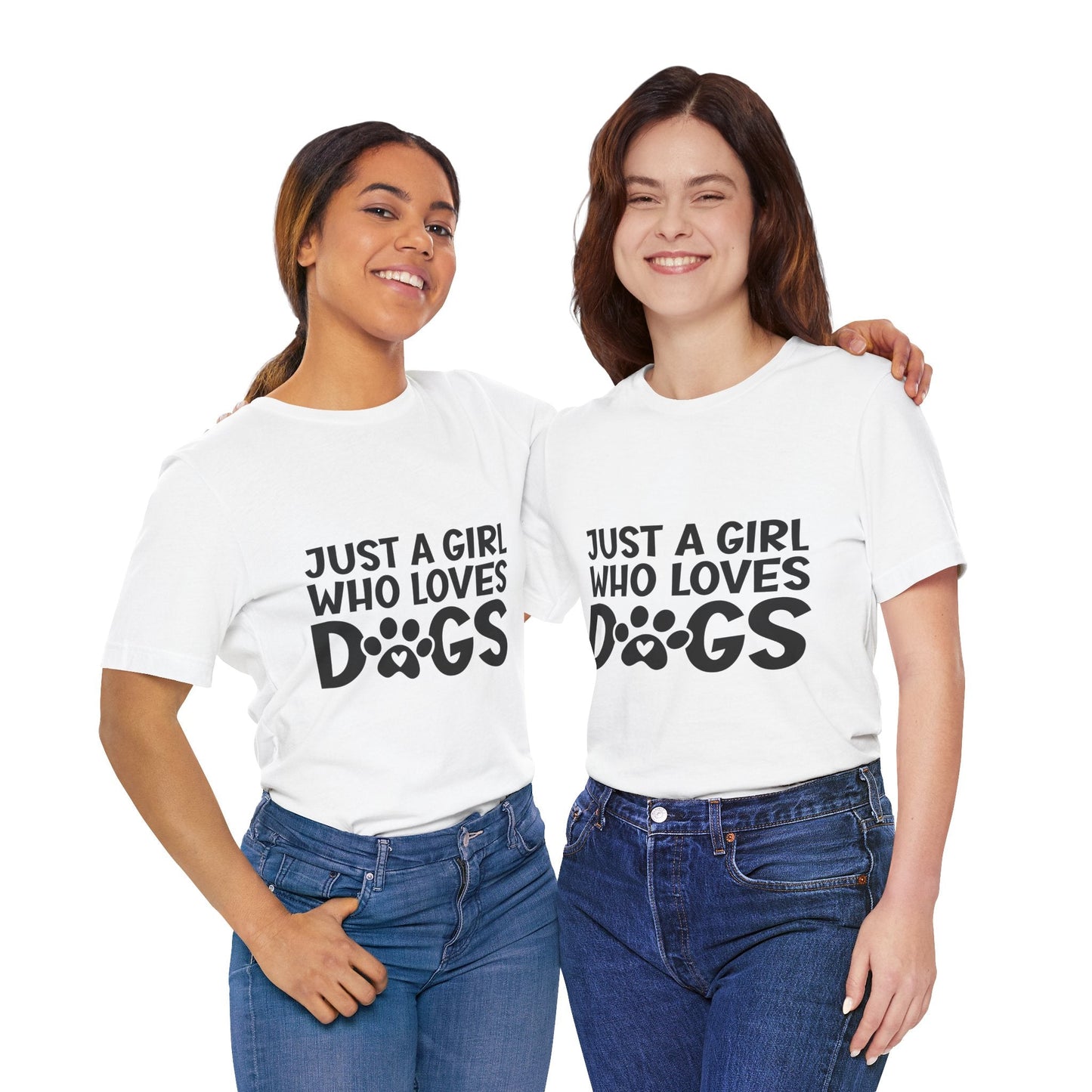 Dog Lover Unisex Tee - Just a Girl Who Loves Dogs | Purrfect Pet Haven