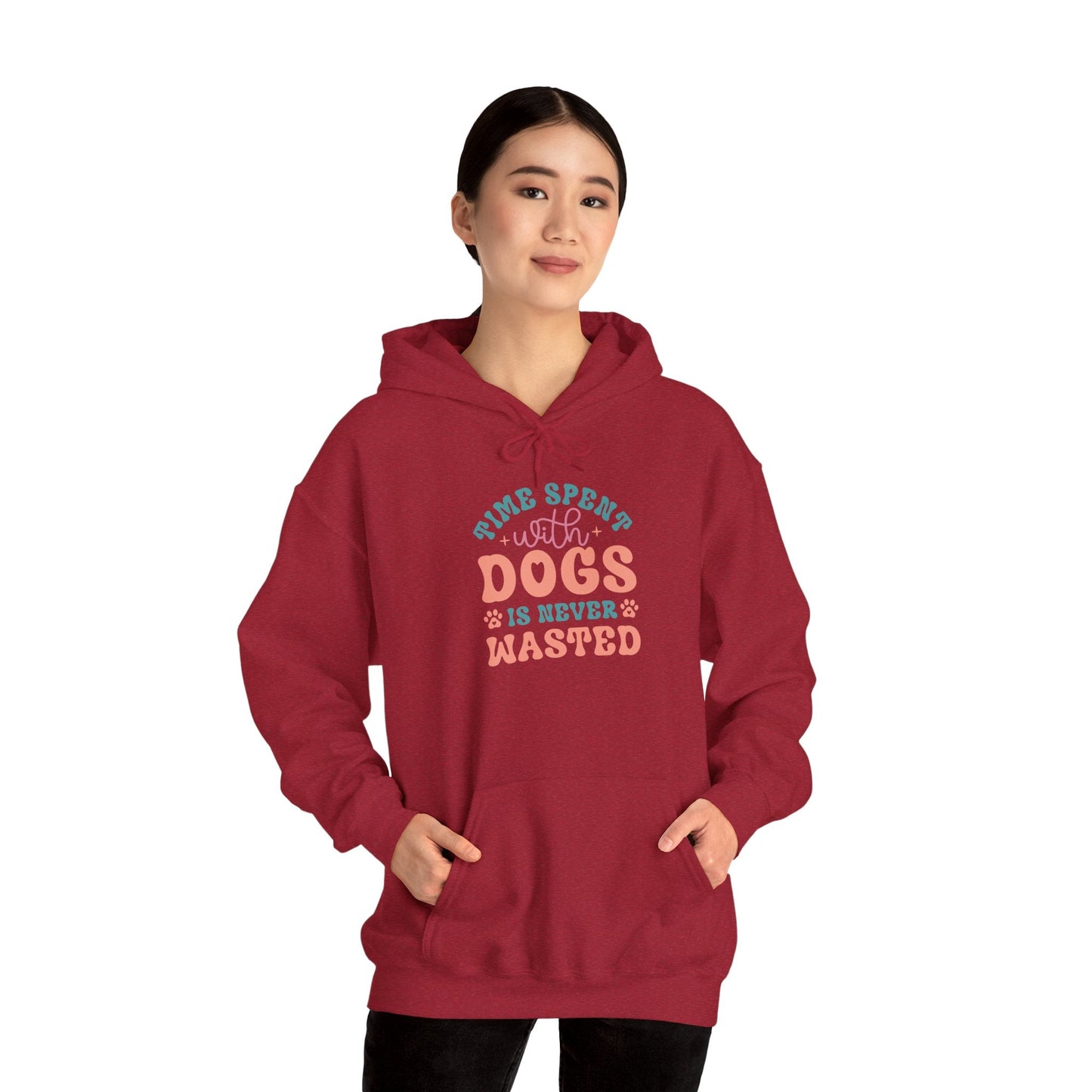 Time Spent with Dogs Hoodie - Perfect for Dog Lovers | Purrfect Pet Haven