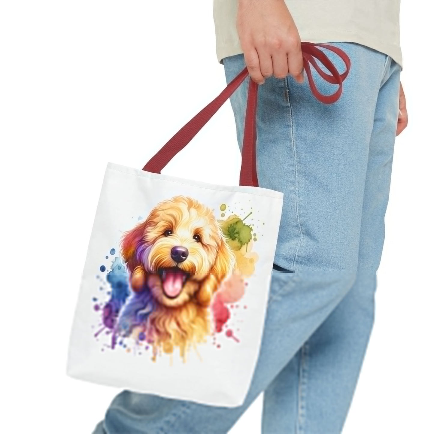 Colorful Goldendoodle Dog Lover Tote Bag - Fun Pet Art for All Occasions | Purrfect Pet Haven