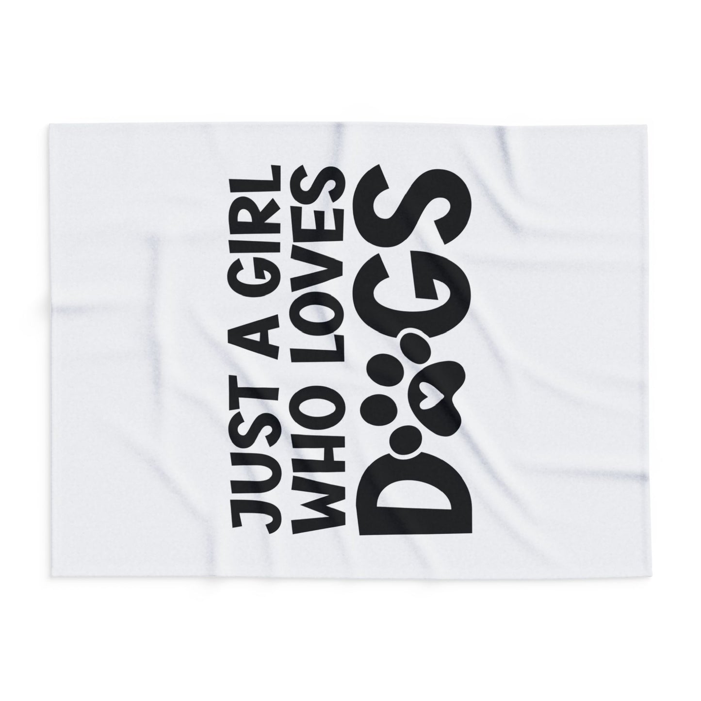 Just a Girl Who Loves Dogs - Fleece Blanket