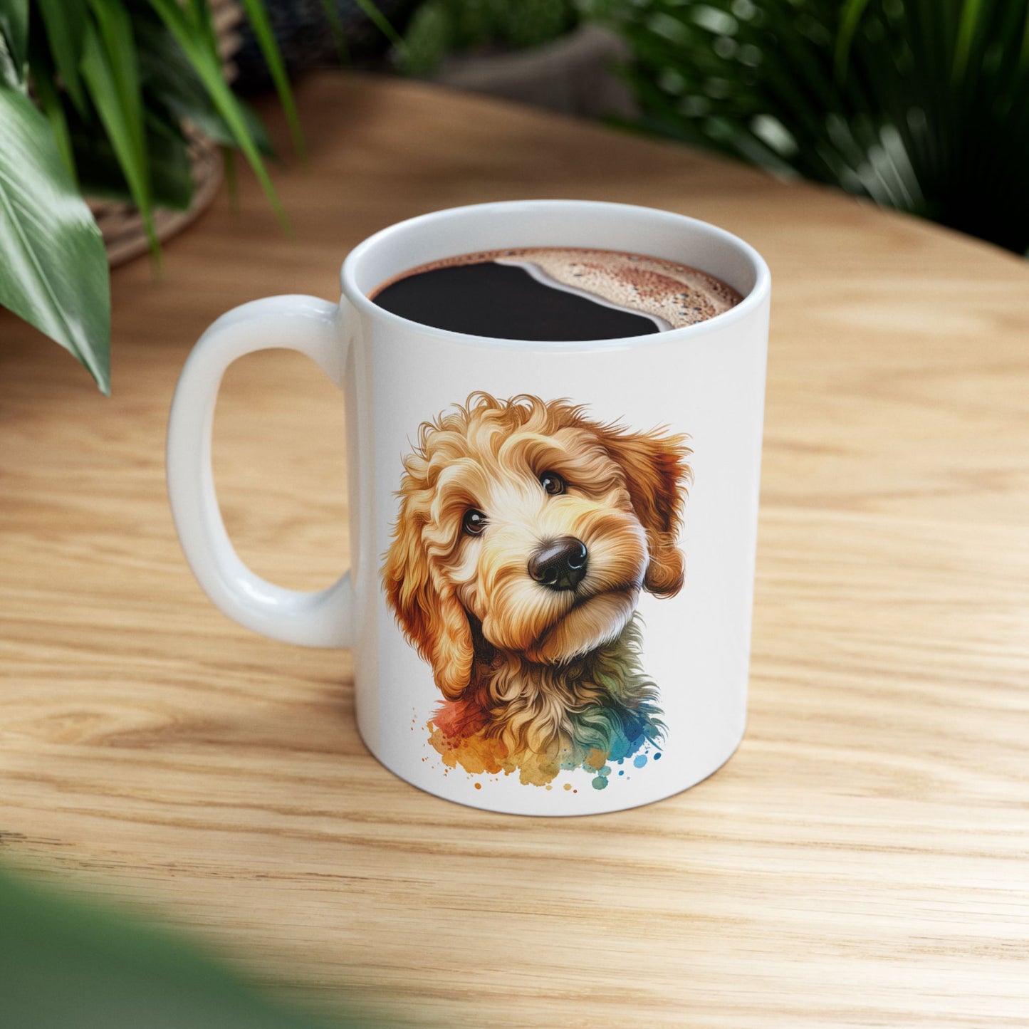 Cute Goldendoodle Dog Lovers Ceramic Mug - 11oz & 15oz - Perfect Gift for Doodle Owners