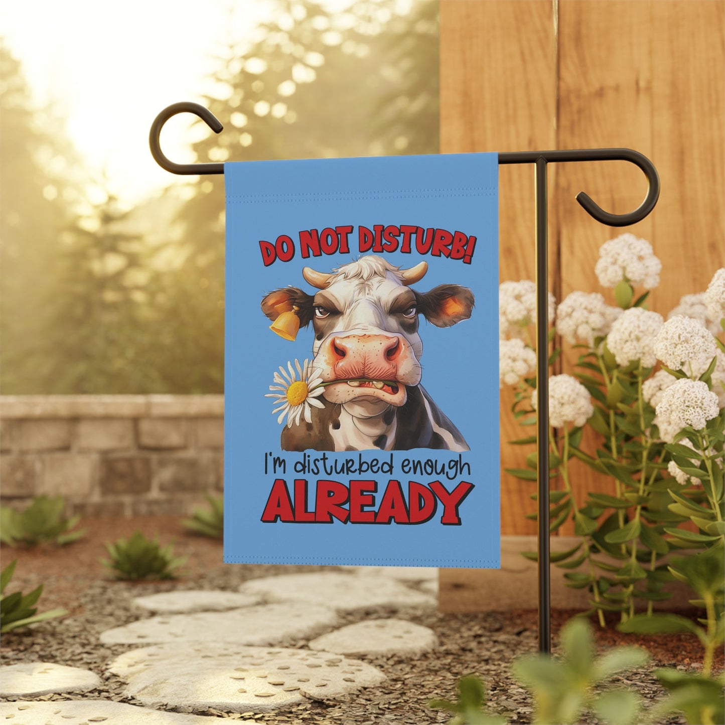 Funny Garden Banner - Do Not Disturb Cow Sign for Home & Yard Decor | Purrfect Pet Haven