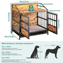 Multi-function Furniture Style Dog Crates With Storage - Premium Wooden Dog Kennel - Purrfect Pet Haven
