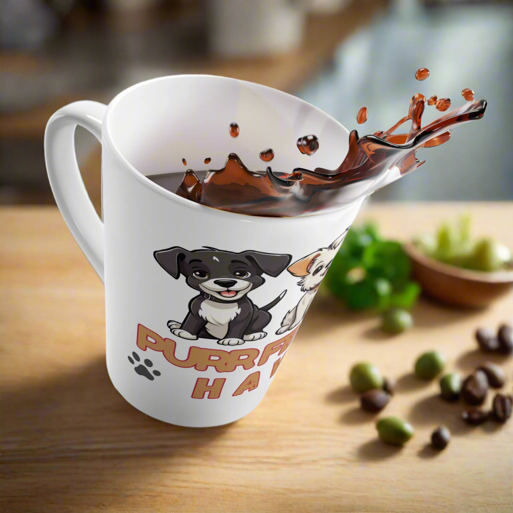 Purrfect Pet Haven Latte Mug - Adorable Dog-Themed Coffee Cup for Animal Lovers | Purrfect Pet Haven