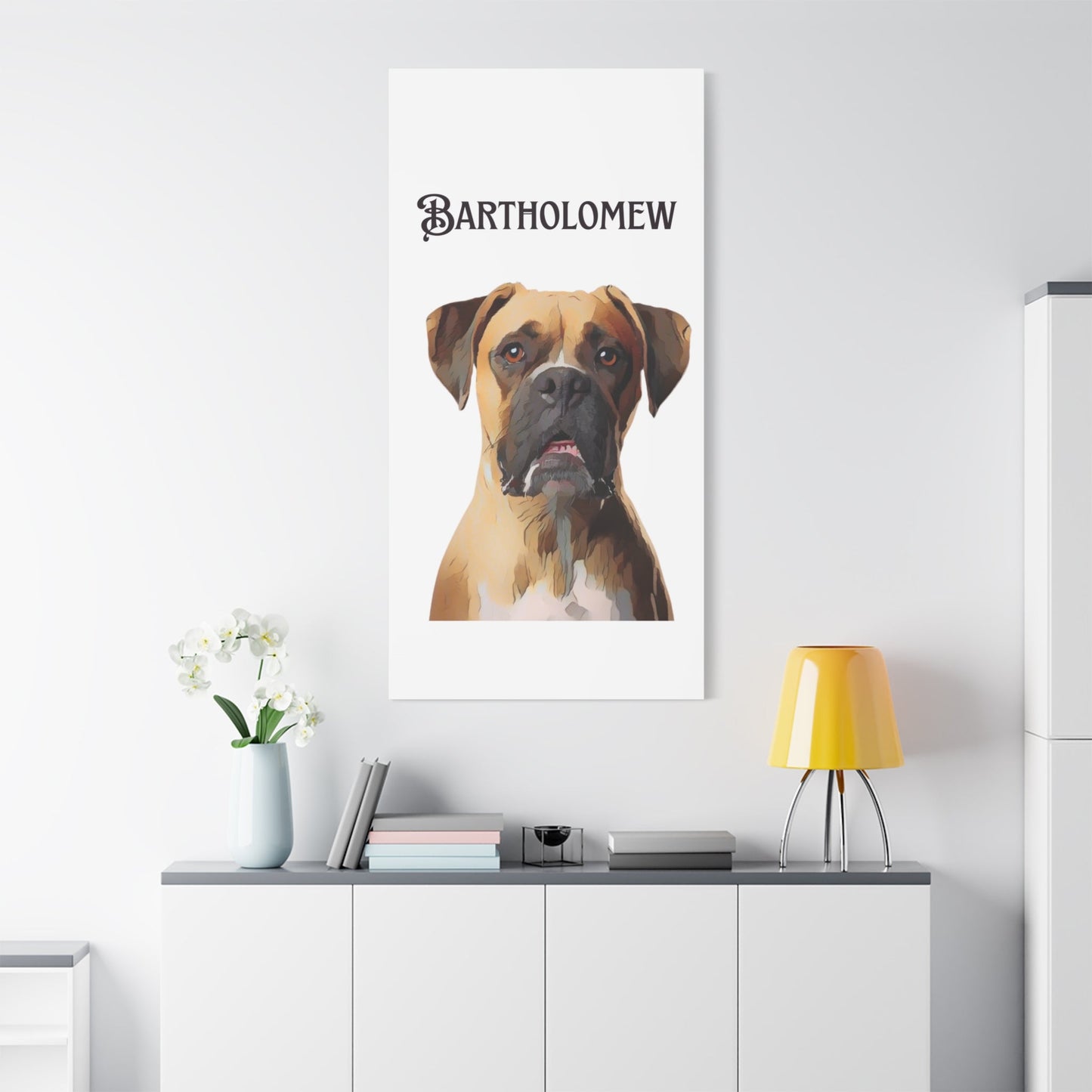 PAW-sonalized White Canvas Print | Upload Photo~Choose size | Purrfect Pet Haven