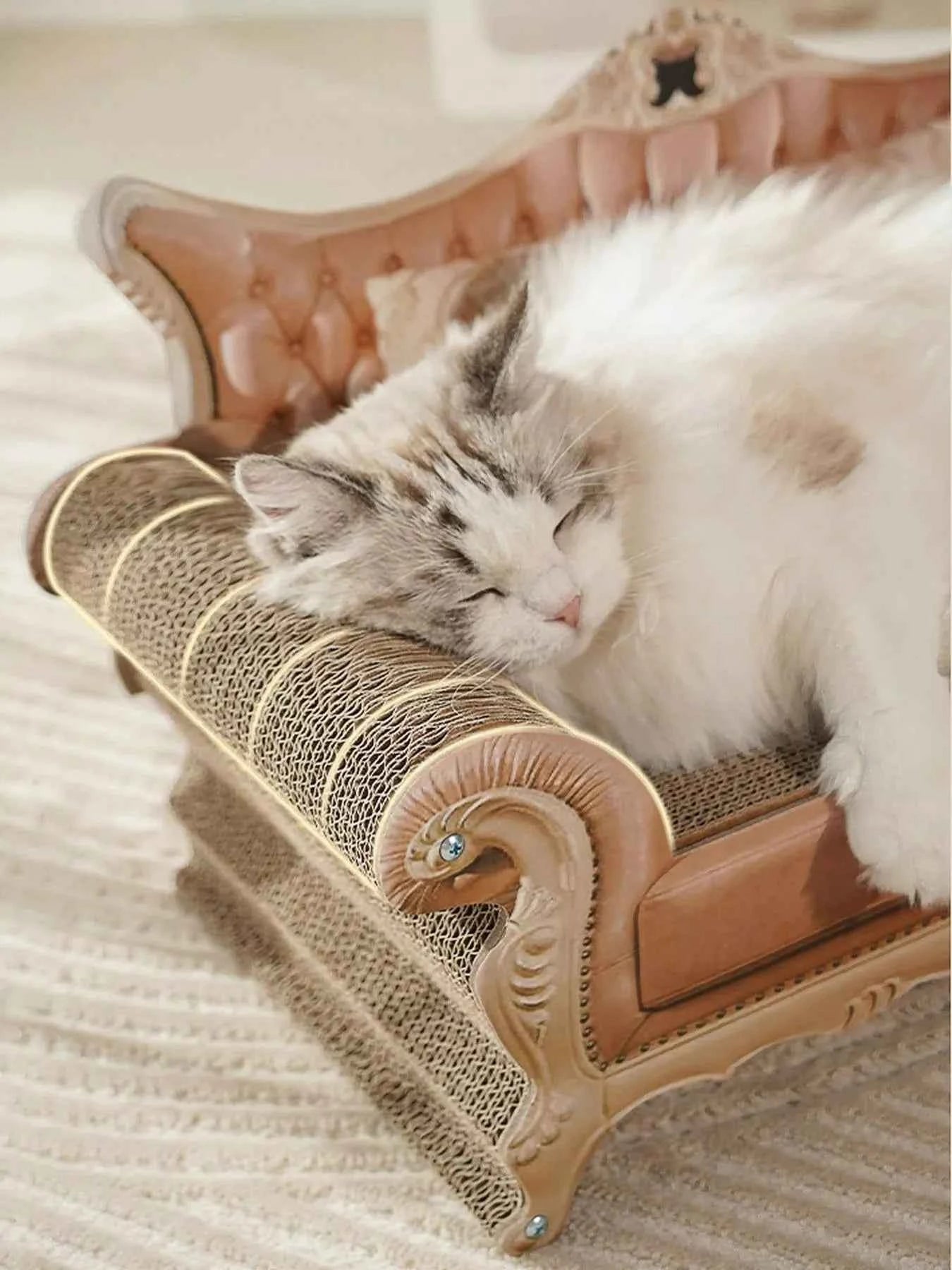 Retro Wear-Resistant Cat Scratcher Lounge