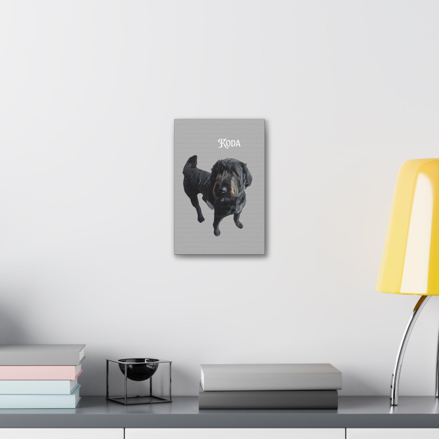PAW-sonalized Light Grey Canvas Print | Upload Photo~Choose size | Purrfect Pet Haven