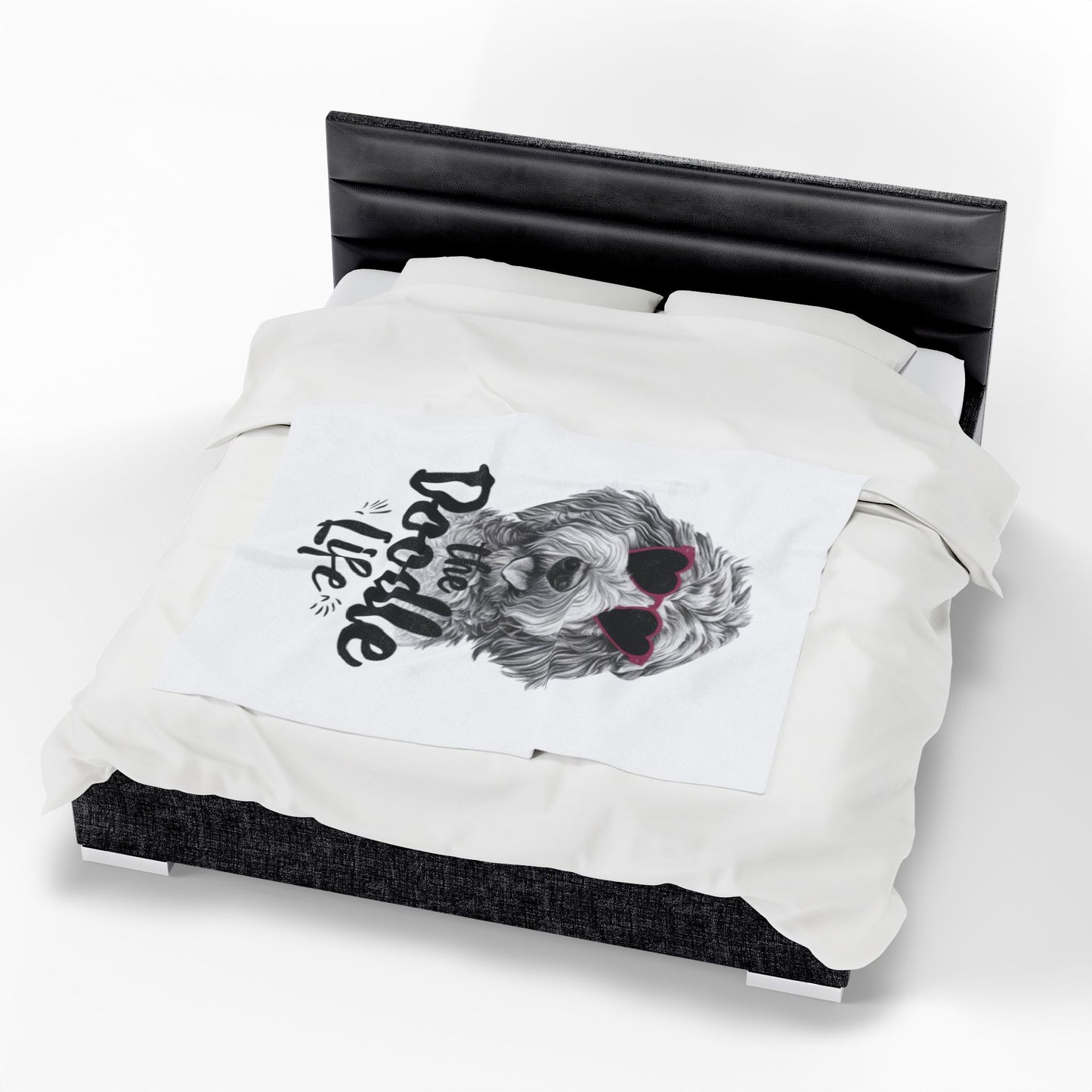 Doodle Life Plush Blanket - Cozy Goldendoodle Lover Gift