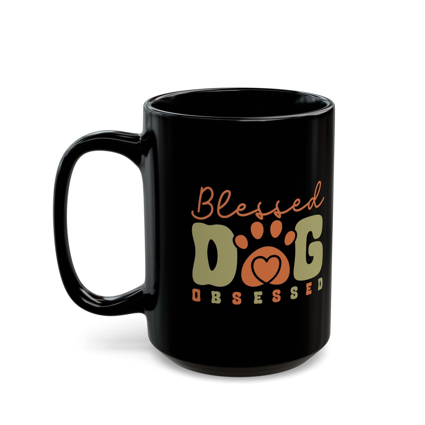 Blessed Dog Obsessed Black Mug - Perfect Gift for Dog Lovers | Purrfect Pet Haven