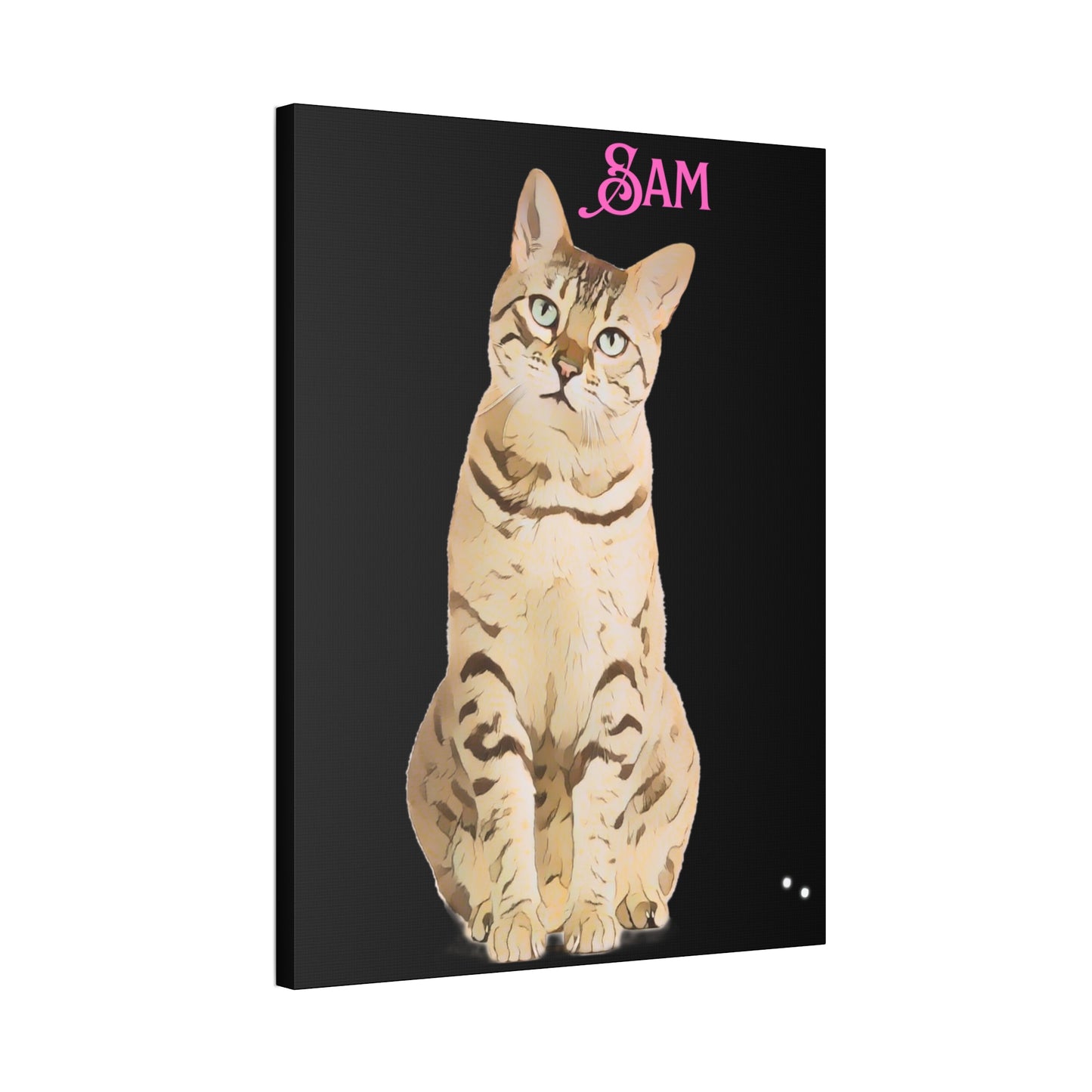 PAW-sonalized Black Canvas Print | Upload Photo~Choose size | Purrfect Pet Haven