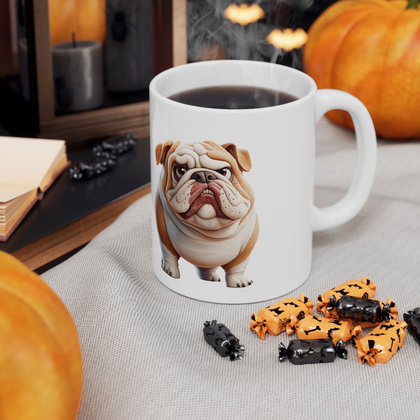 Bulldog Ceramic Mug – Perfect for Dog Lovers, 11oz & 15oz