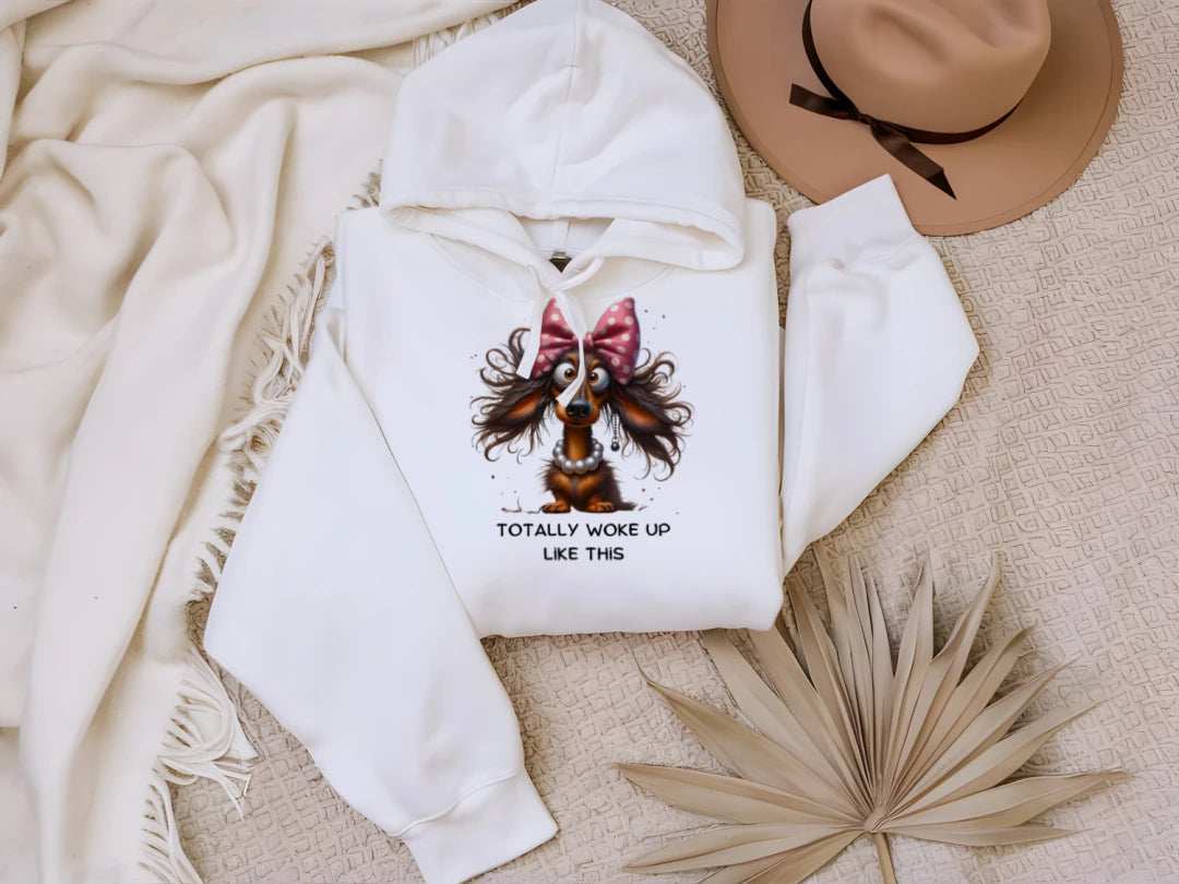 Funny Dog Hoodie - Woke Up Like This Sweatshirt - Purrfect Pet Haven