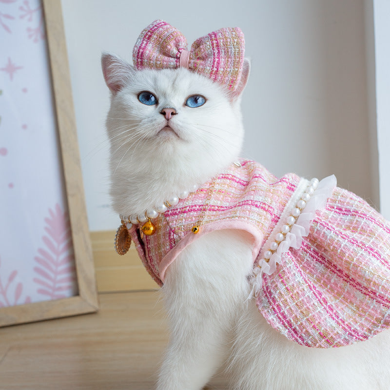 Pet Skirt Cat Fashion Cute Dress