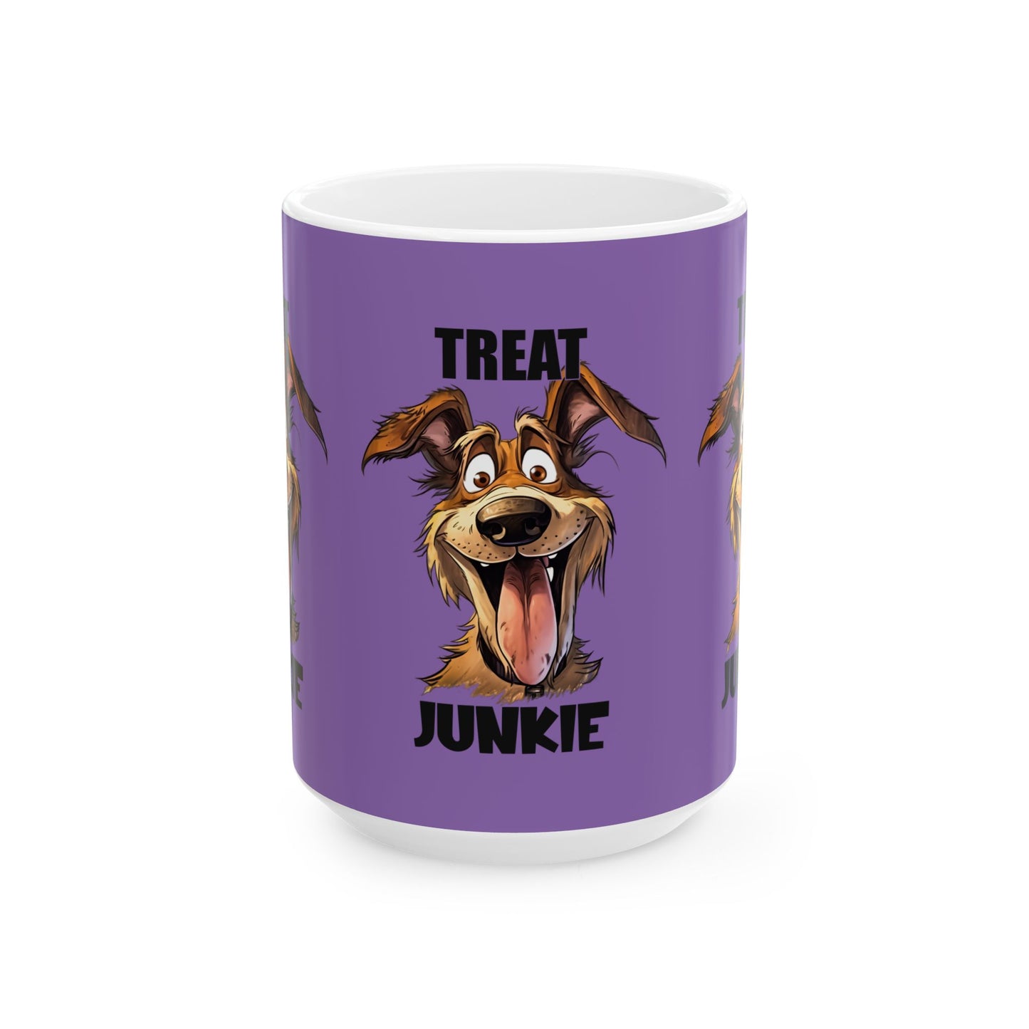 Funny Dog Lover Mug - 'Treat Junkie' - Perfect Gift for Pet Owners | Purrfect Pet Haven