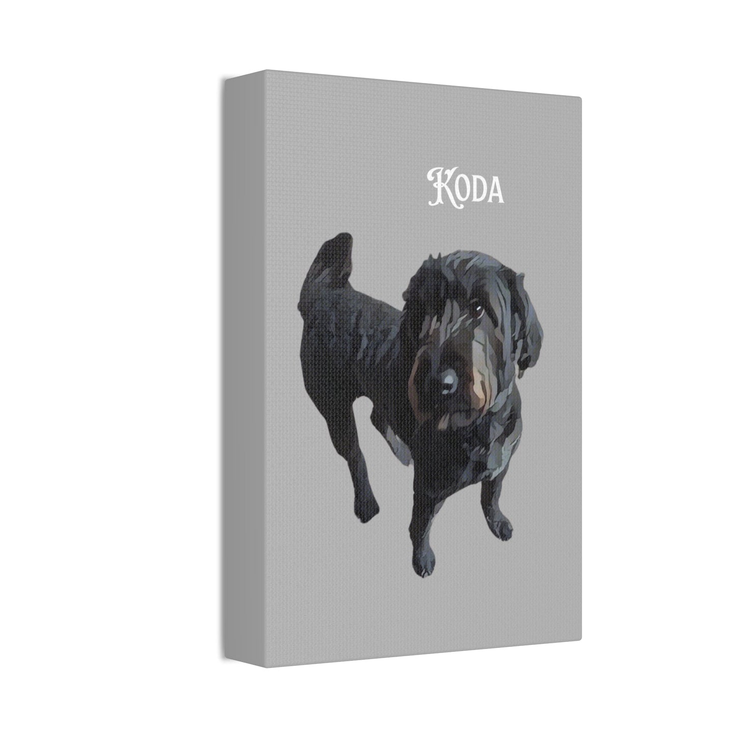 PAW-sonalized Light Grey Canvas Print | Upload Photo~Choose size | Purrfect Pet Haven