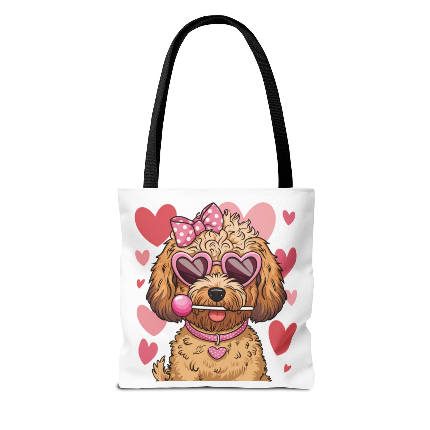 Cute Dog Lover Tote Bag with Heart Design | Purrfect Pet Haven