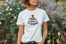 Love Coffee Wine Canines T-Shirt - Dog Parent Lifestyle - Purrfect Pet Haven