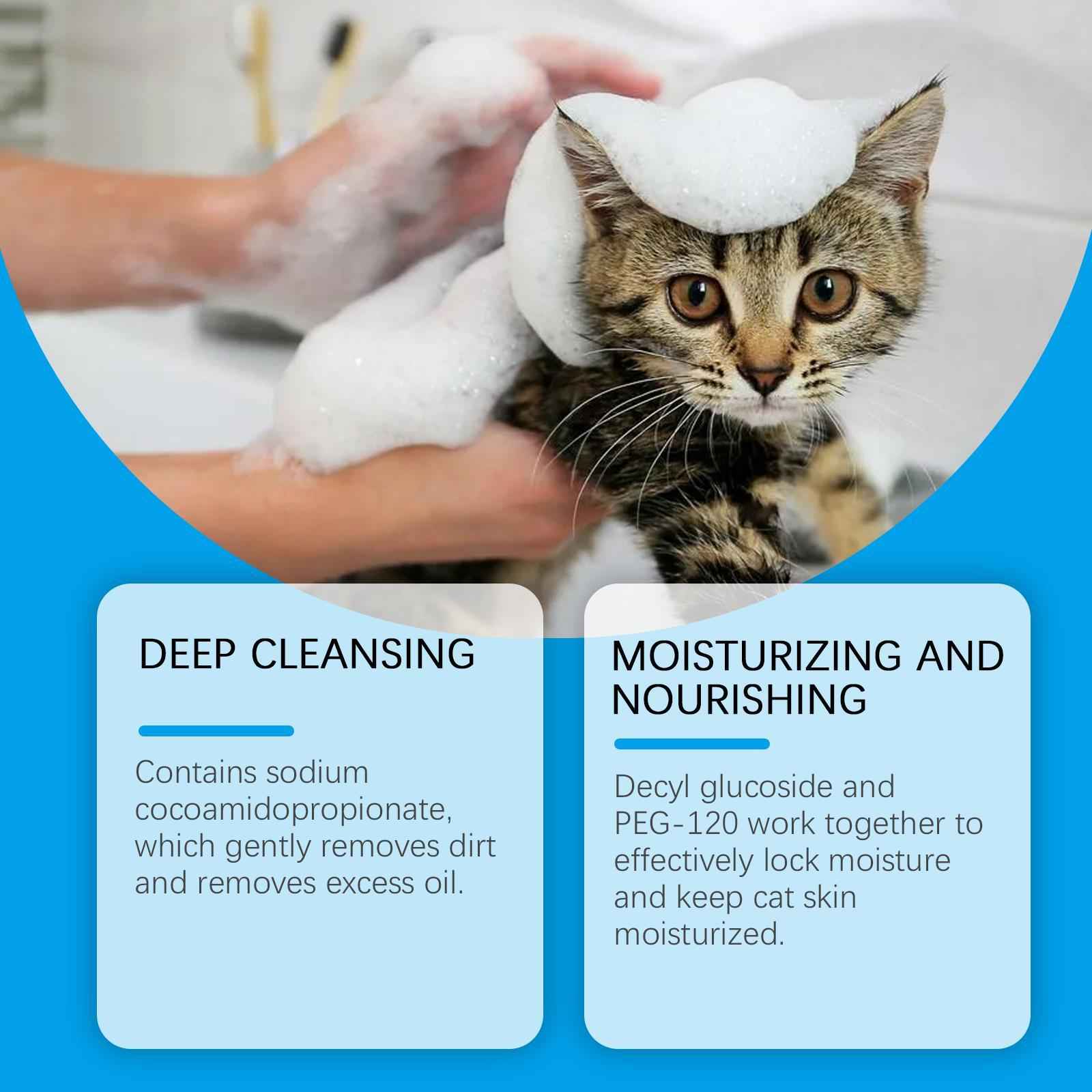 Waterless Cat Shampoo Mousse - No-Rinse Cleaning Foam - Purrfect Pet Haven