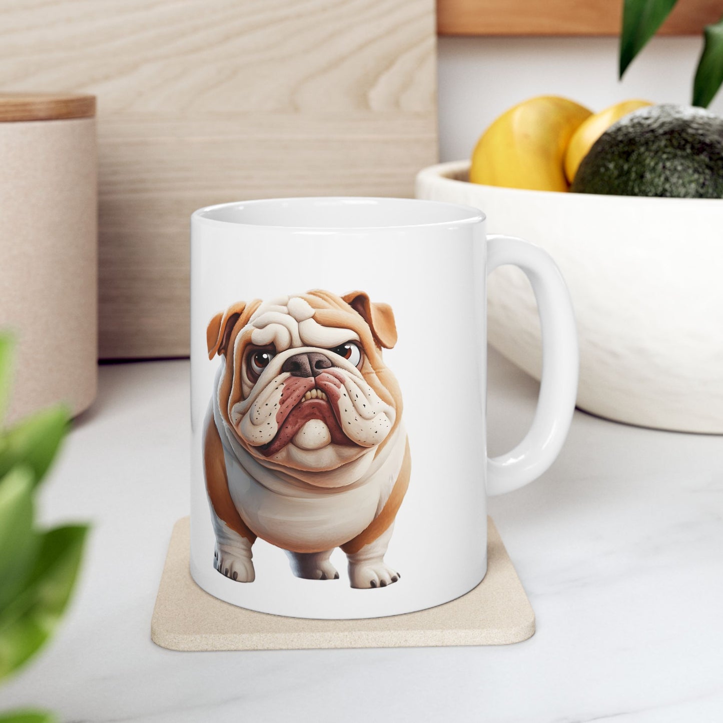Bulldog Ceramic Mug – Perfect for Dog Lovers, 11oz & 15oz