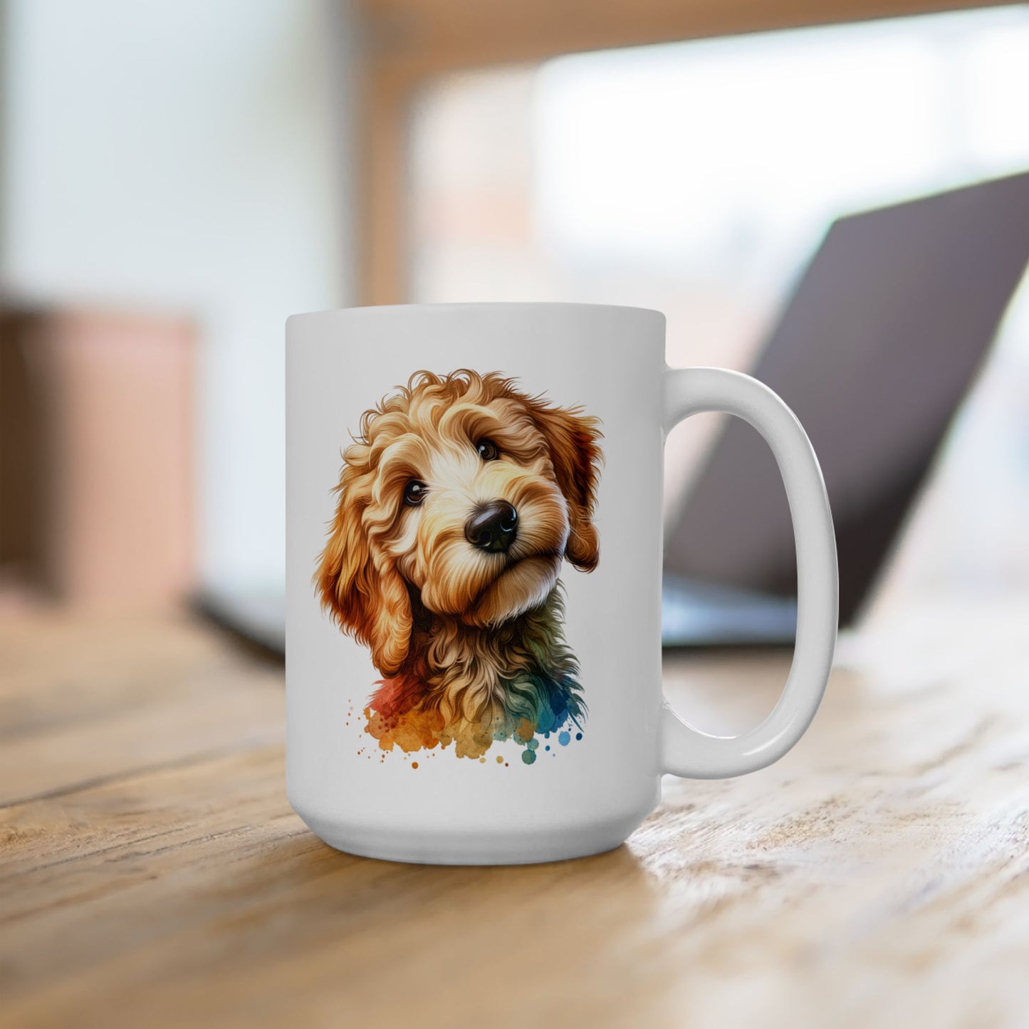 Cute Goldendoodle Dog Lovers Ceramic Mug - 11oz & 15oz - Perfect Gift for Doodle Owners