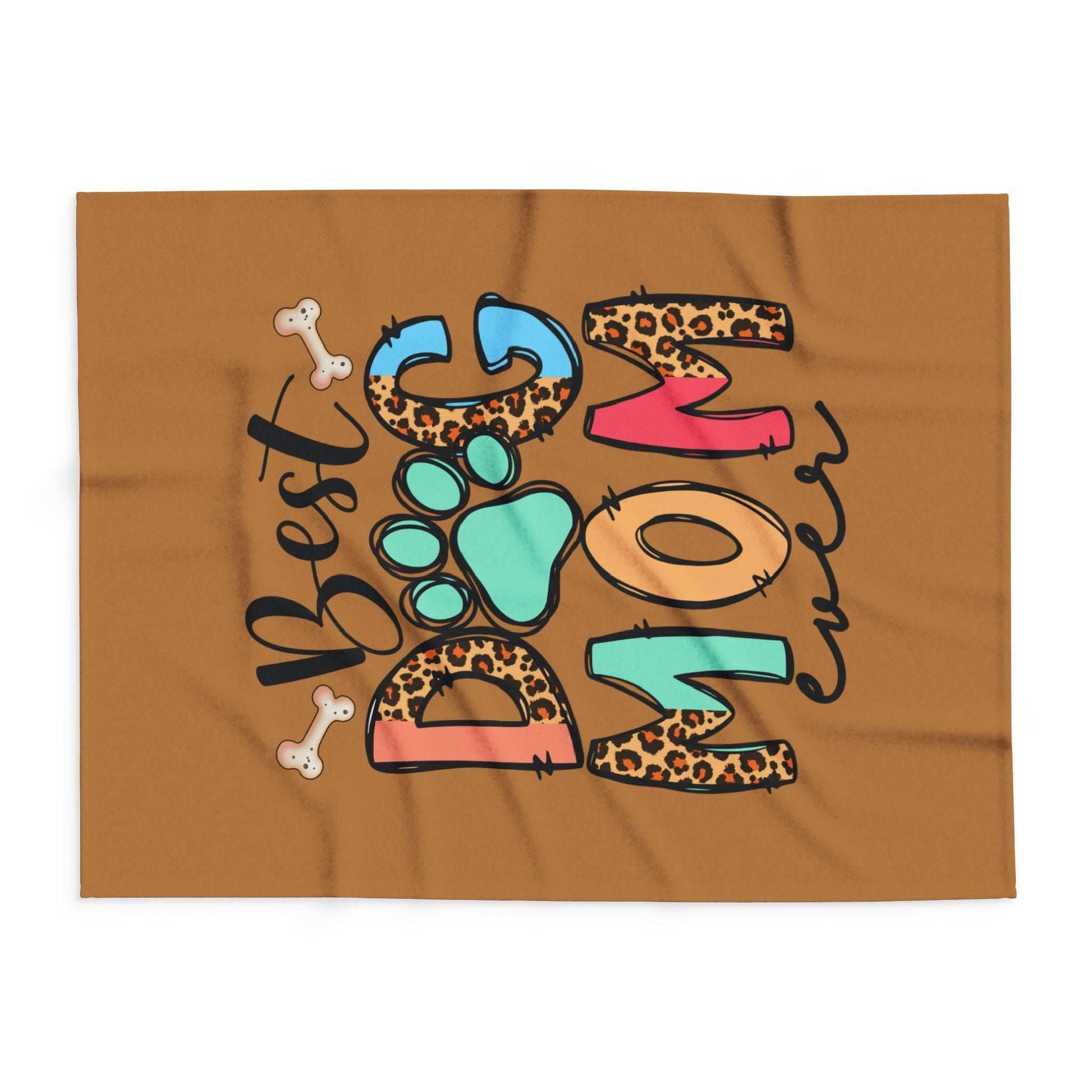 Best Dog Mom Ever Fleece Blanket - Cozy Pet Blankie - Purrfect Pet Haven