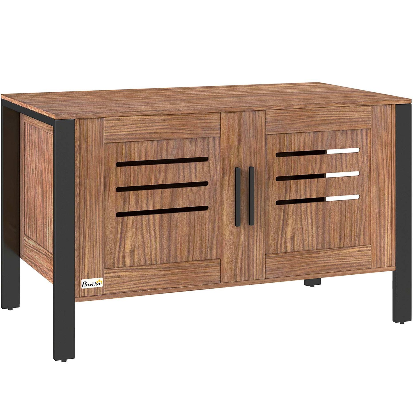 Cat Litter Box Enclosure with Scratching Board - Hidden Cabinet - Purrfect Pet Haven