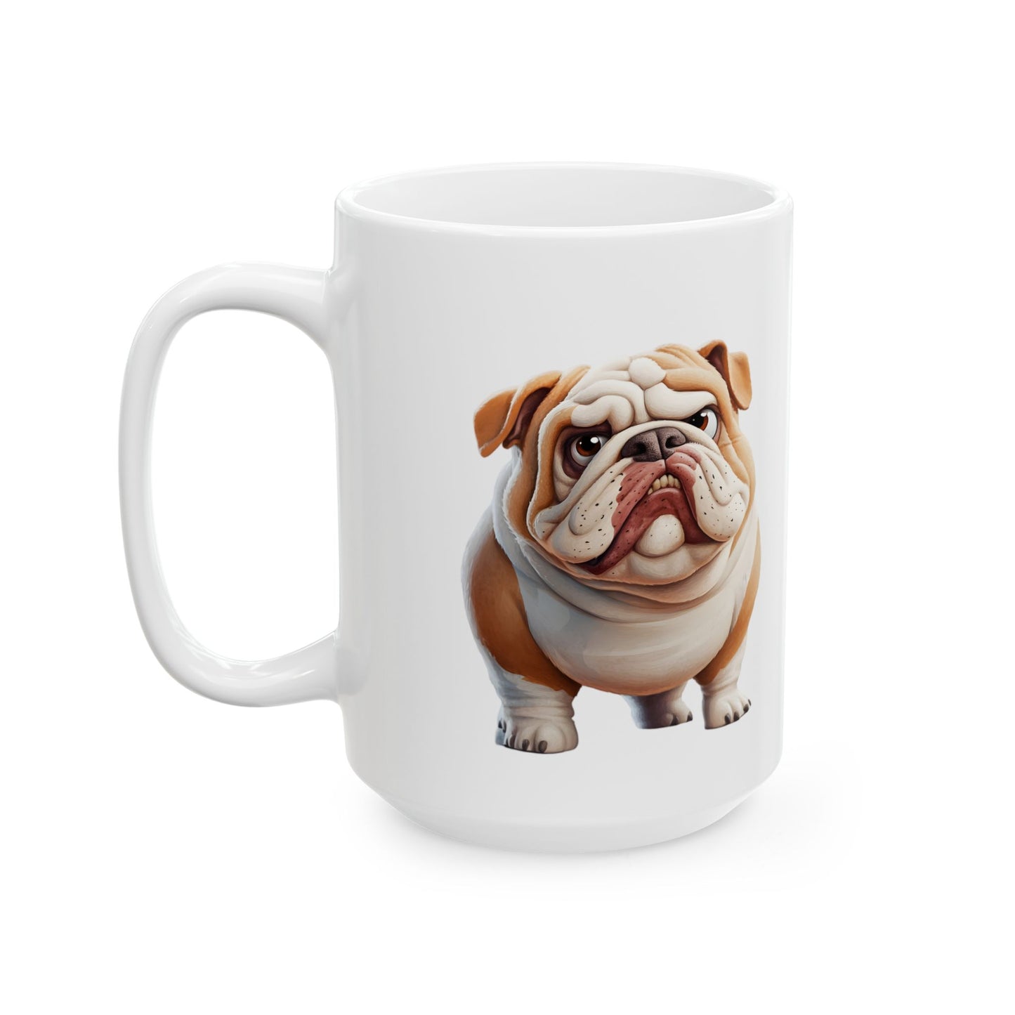 Bulldog Ceramic Mug – Perfect for Dog Lovers, 11oz & 15oz