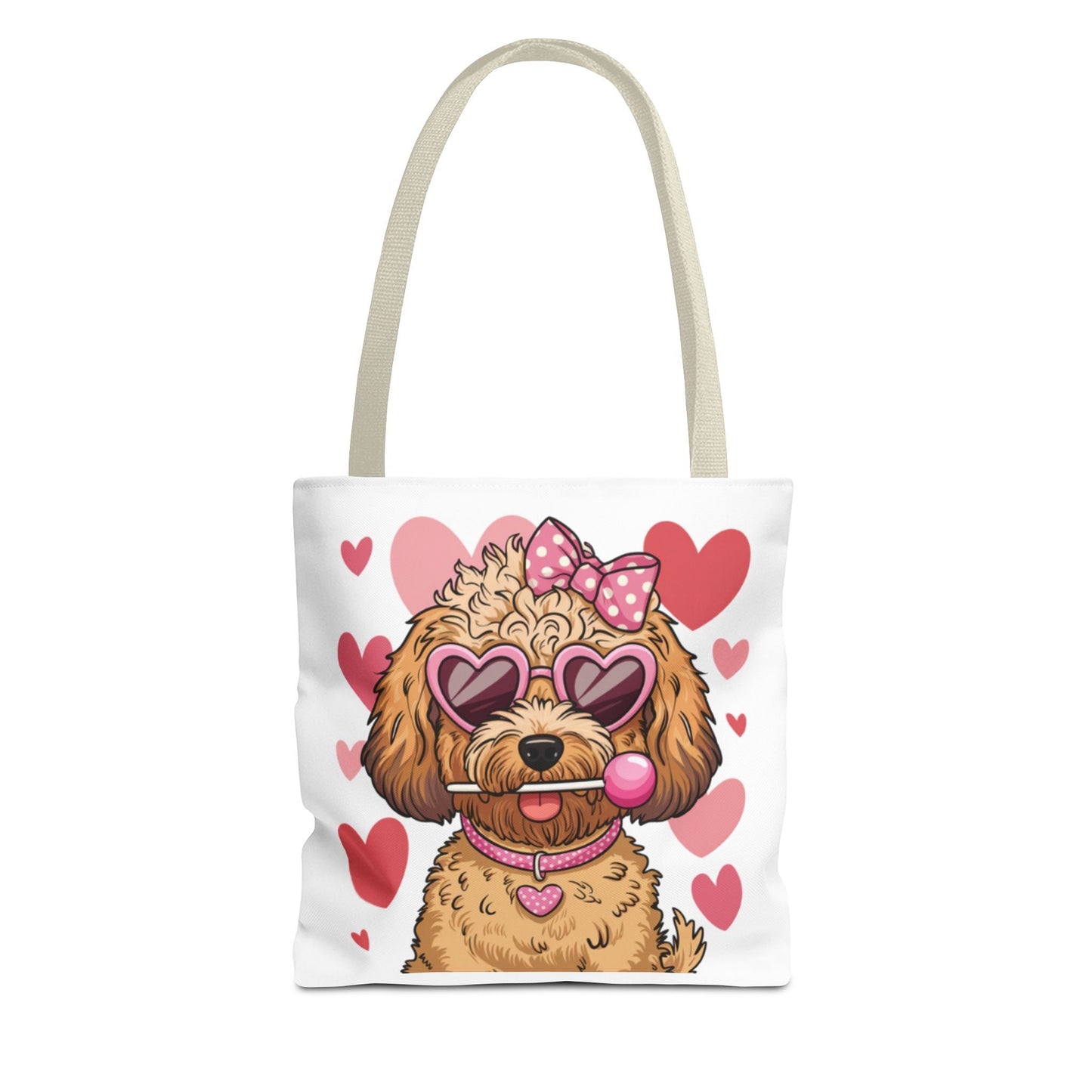 Cute Dog Lover Tote Bag with Heart Design | Purrfect Pet Haven