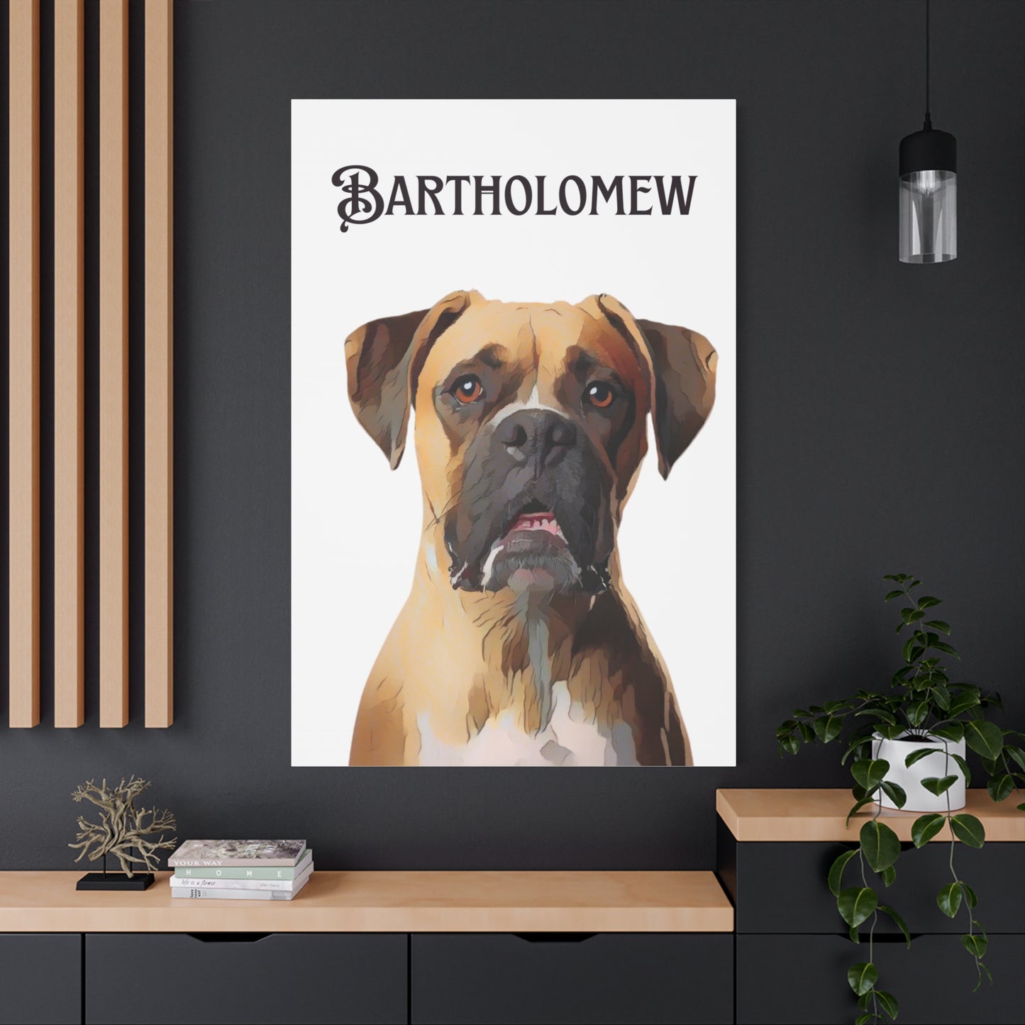 PAW-sonalized White Canvas Print | Upload Photo~Choose size
