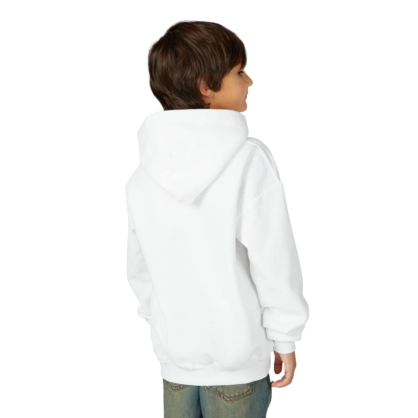 Adorable Cat Halloween Hoodie - Youth Spooky Season Sweatshirt
