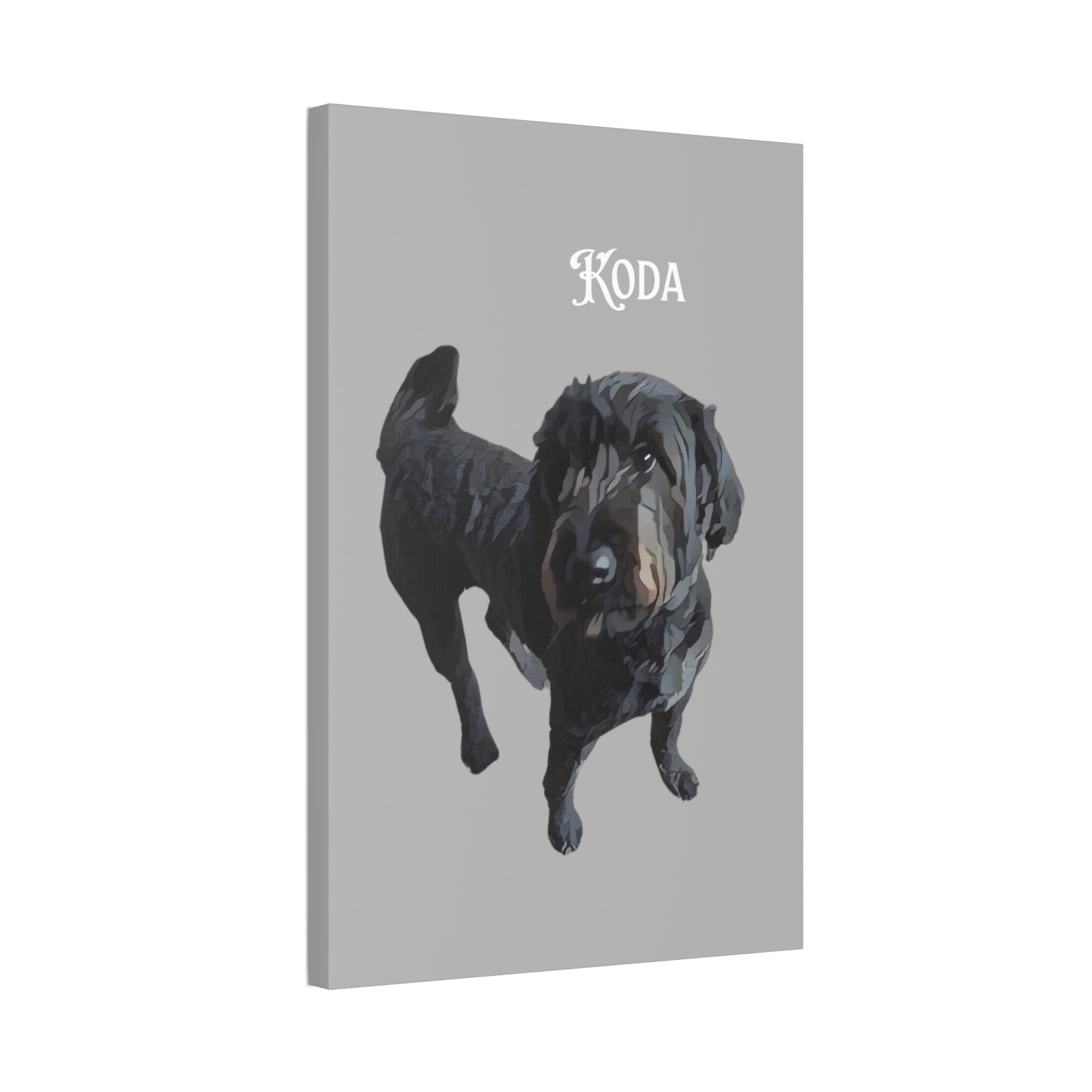 PAW-sonalized Light Grey Canvas Print | Upload Photo~Choose size | Purrfect Pet Haven