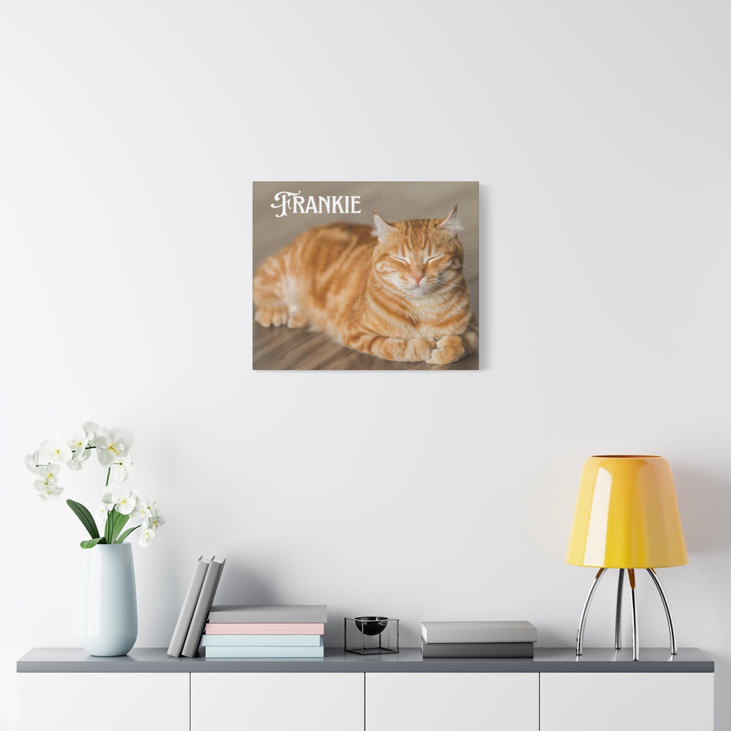 Personalized Landscape Photo Canvas Wall Art - Stretch Framed Print for Pet Lovers