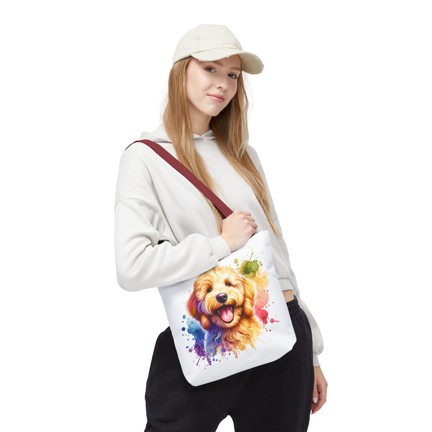Colorful Goldendoodle Dog Lover Tote Bag - Fun Pet Art for All Occasions | Purrfect Pet Haven