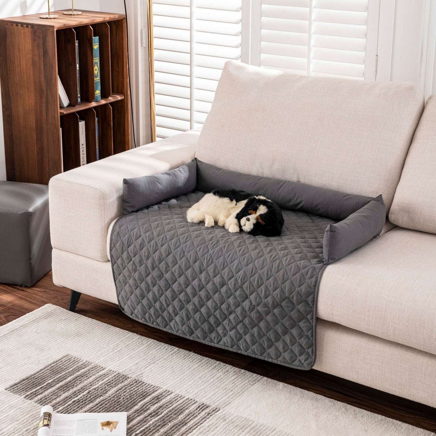 Waterproof Pet Mat with Side Bolsters - Furniture Protector Cover