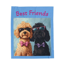 Funny Dog Lovers Velveteen Plush Blanket - Perfect for Cozy Nights and Gifts
