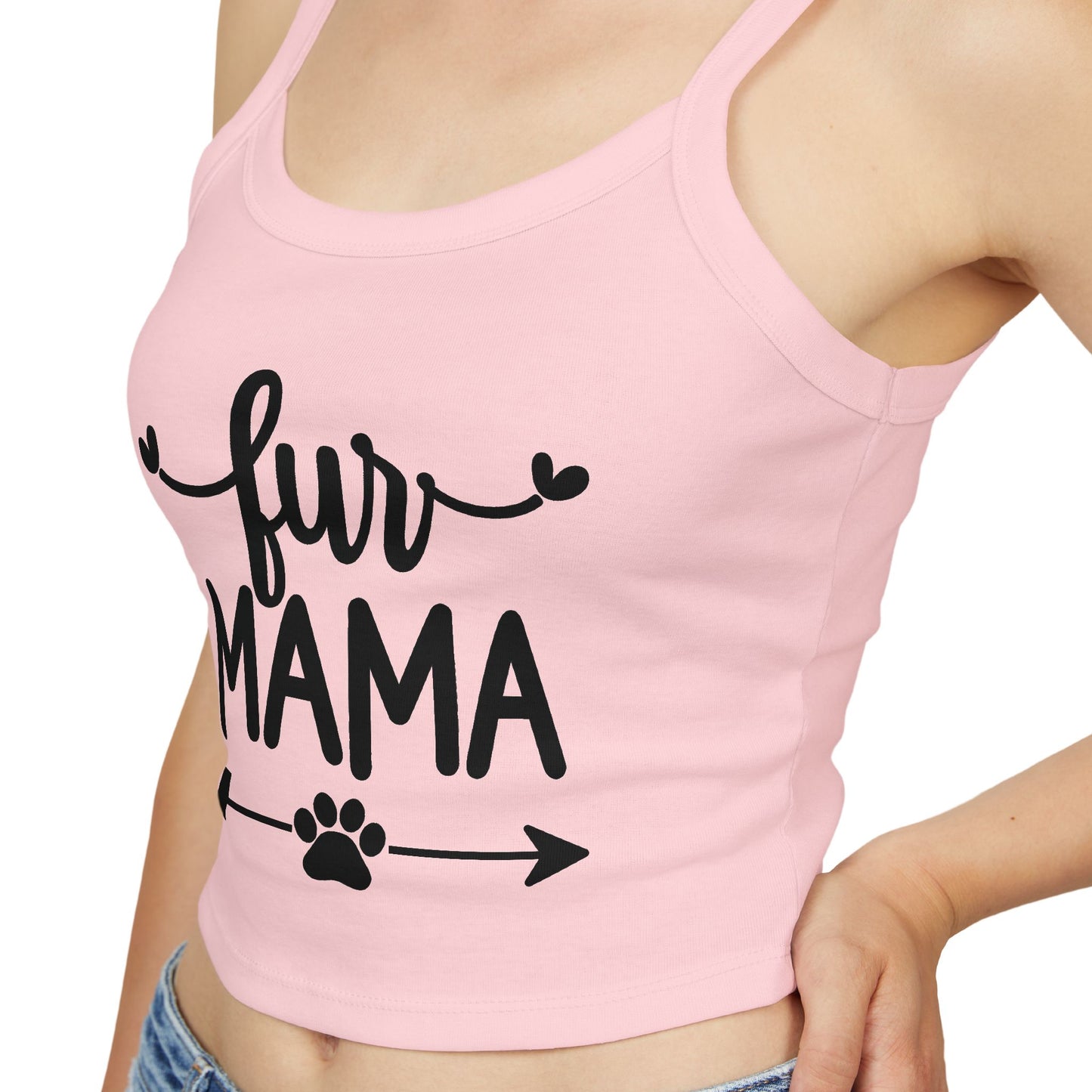 Fur Mama Spaghetti Strap Tank Top - Perfect for Dog Moms