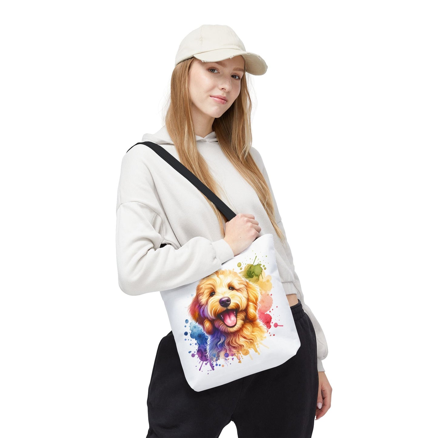 Colorful Goldendoodle Dog Lover Tote Bag - Fun Pet Art for All Occasions | Purrfect Pet Haven