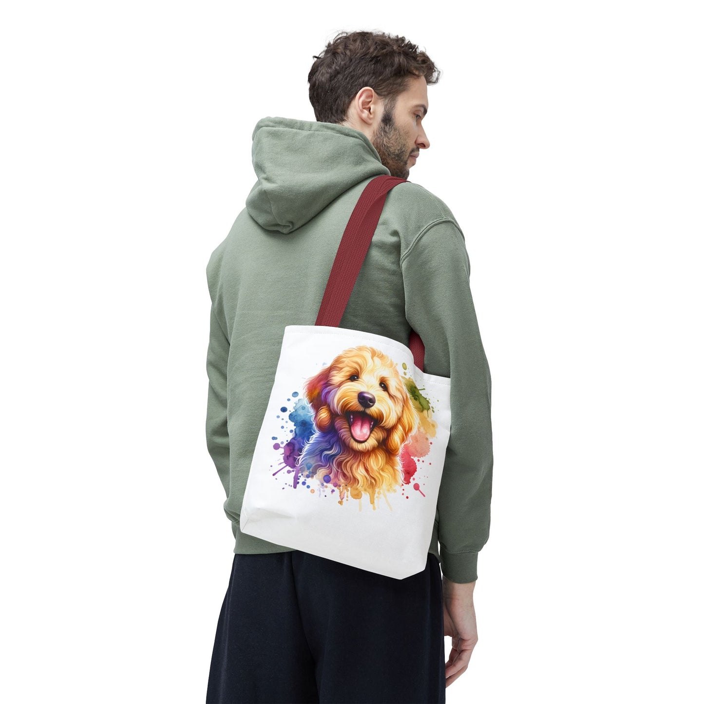Colorful Goldendoodle Dog Lover Tote Bag - Fun Pet Art for All Occasions | Purrfect Pet Haven
