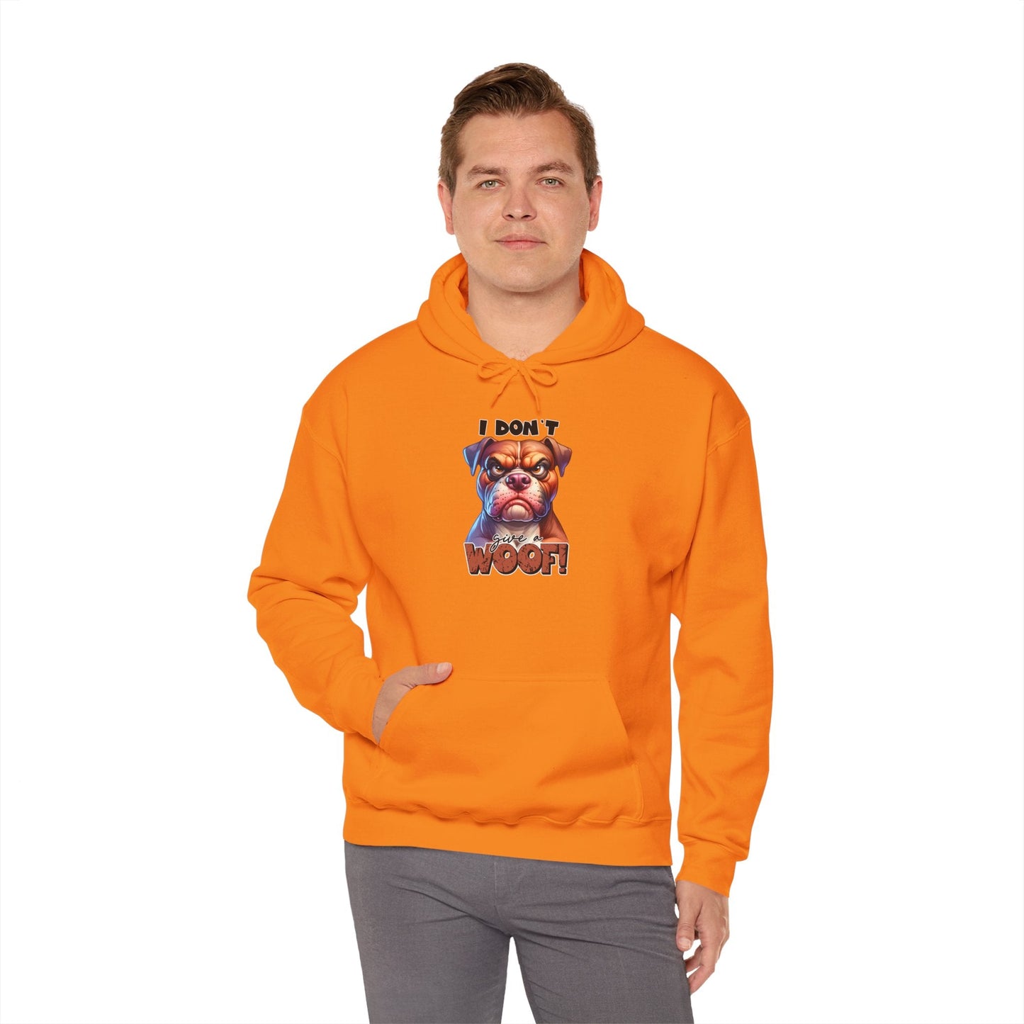 Fun Dog-Themed Unisex Hoodie - "I Don't Give a Woof" | Purrfect Pet Haven