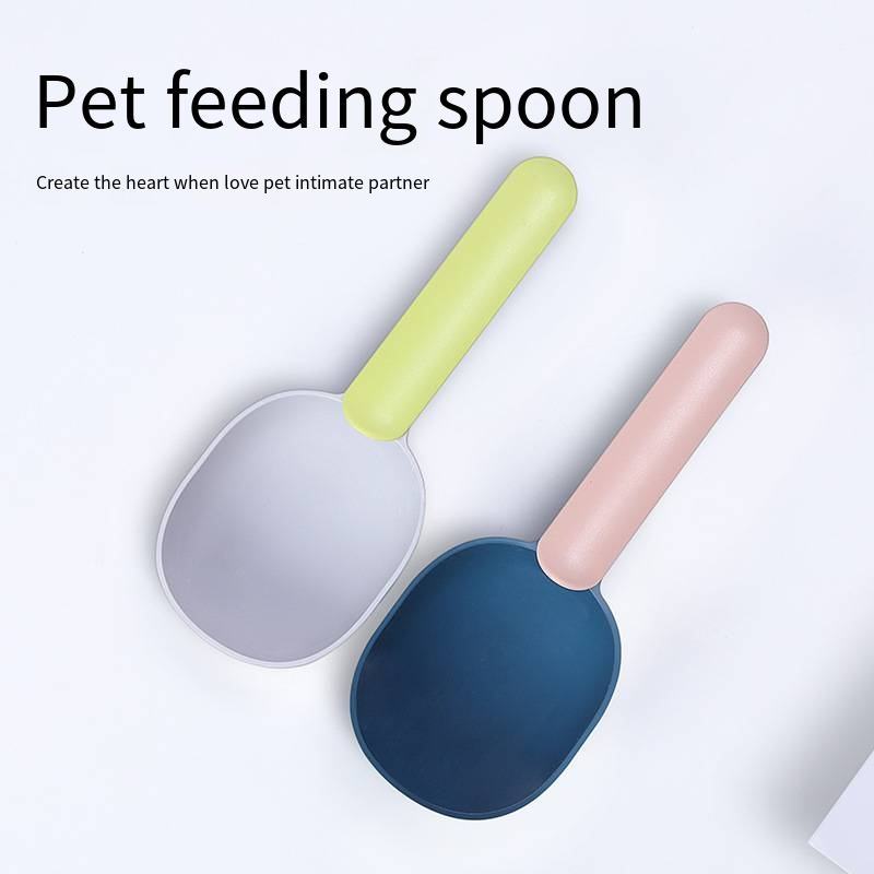 1-Cup Pet Food Scoop with Bag Clip - Ergonomic Long Handle Measuring Cup