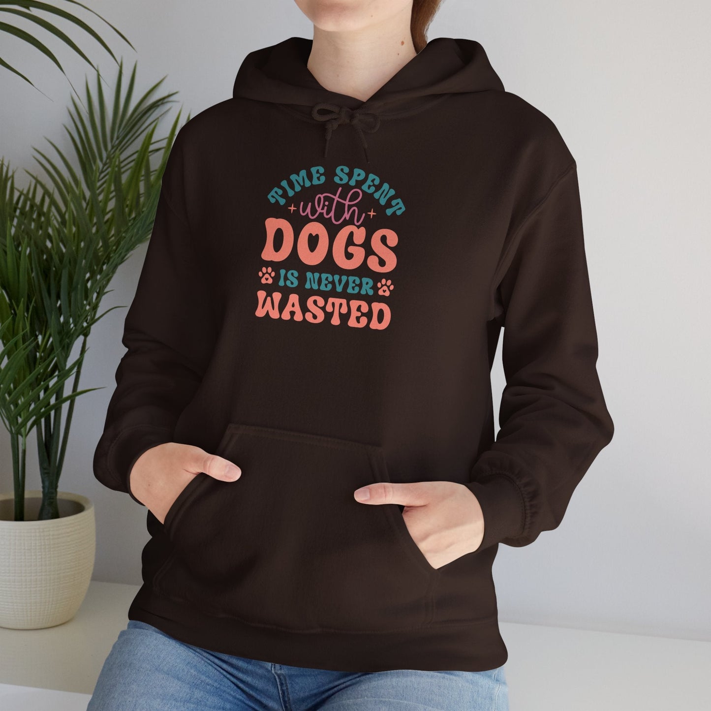 Time Spent with Dogs Hoodie - Perfect for Dog Lovers | Purrfect Pet Haven