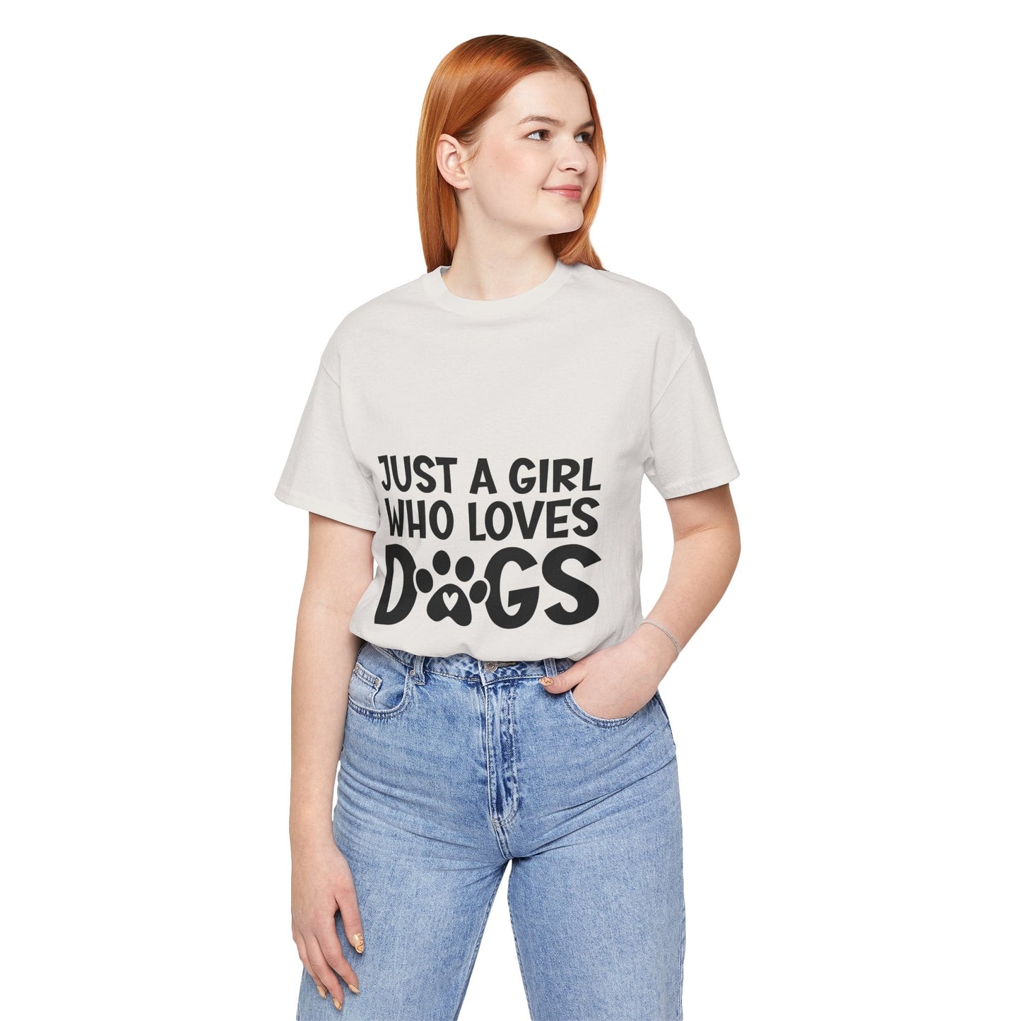 Dog Lover Unisex Tee - Just a Girl Who Loves Dogs | Purrfect Pet Haven