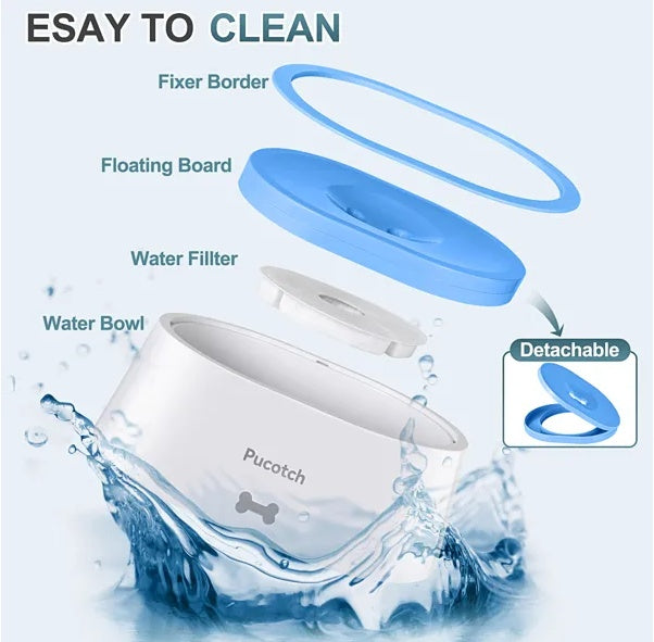 No Spill Dog Water Bowl - 2L Large