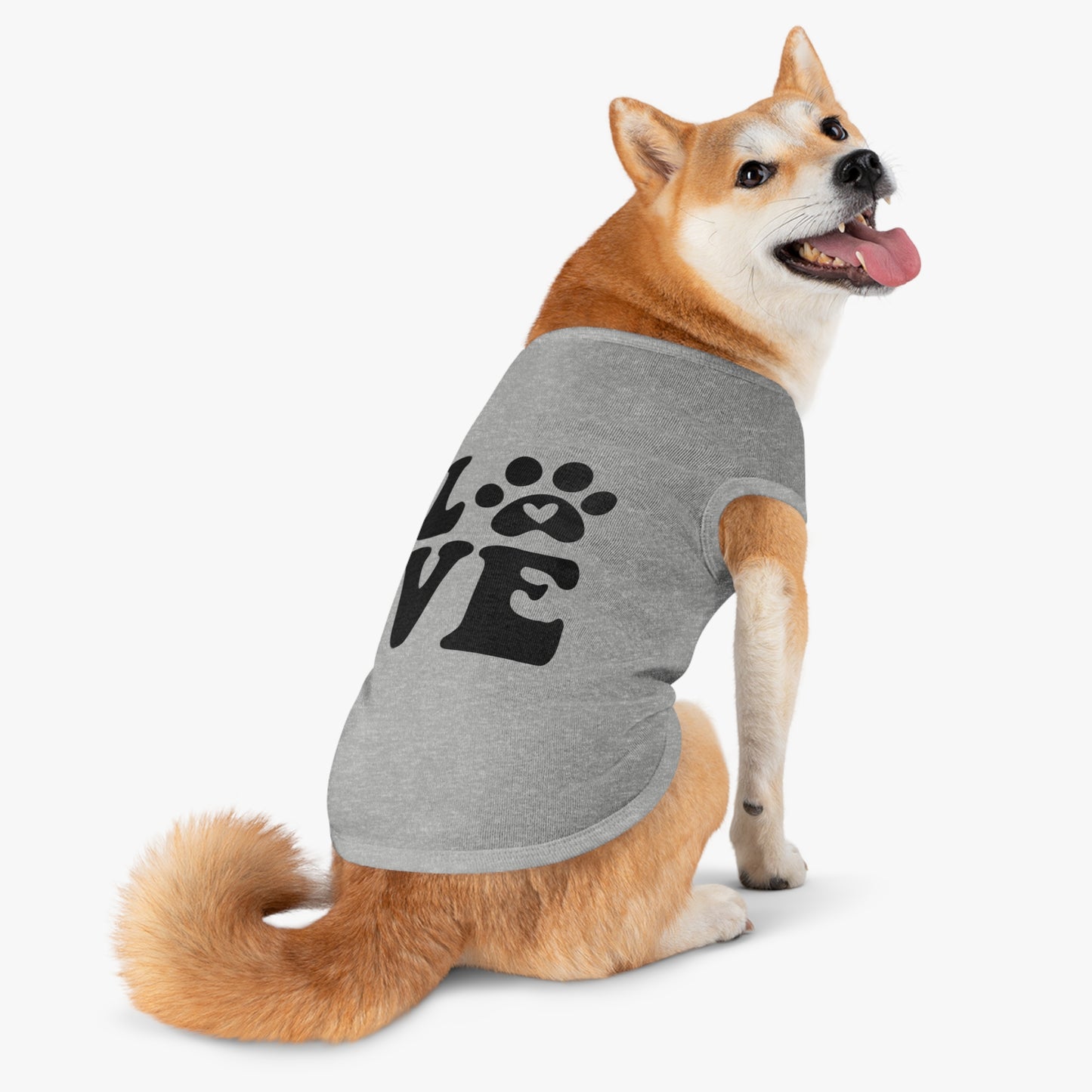 Cute Pet Tank Top - 'Love' Design for Dogs and Cats