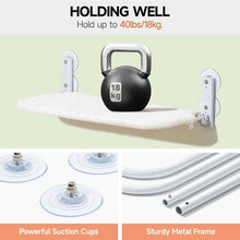 Large White Window Seat Cat Window Perch - Foldable Steel Frame Hammock with Removable Mat For Indoor Cats