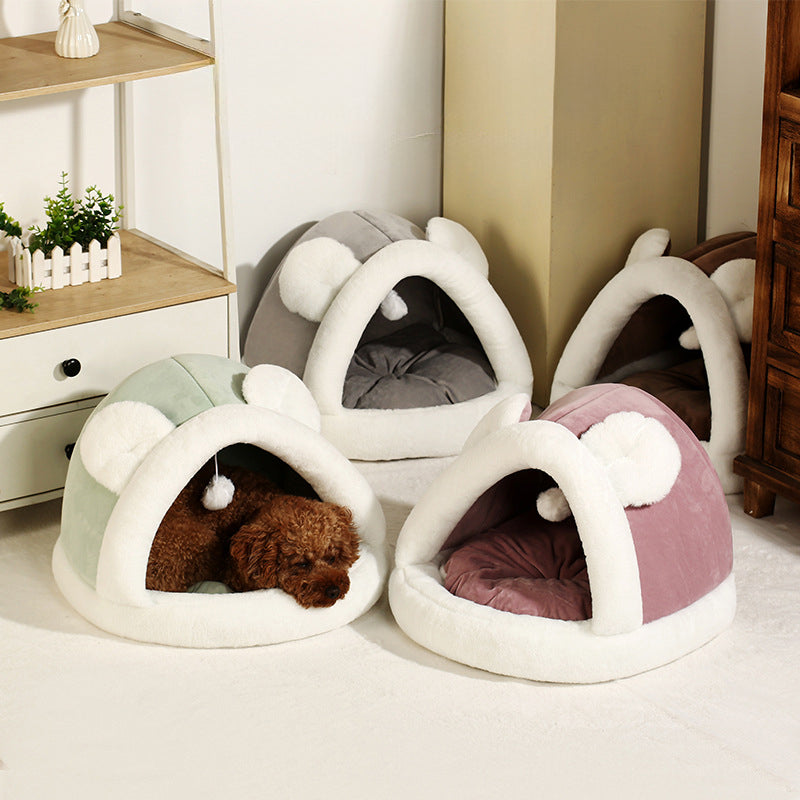 Pet Tent Cave Bed For Cats Small Dogs - Comfortable Pet Sleeping Bed