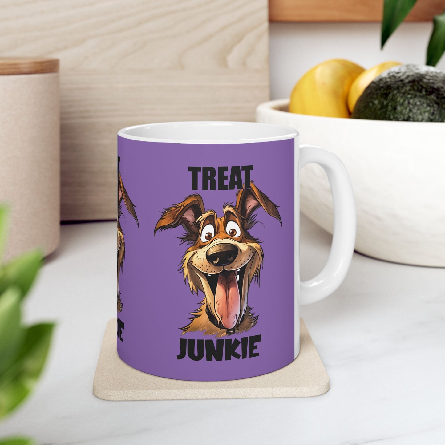 Funny Dog Lover Mug - 'Treat Junkie' - Perfect Gift for Pet Owners | Purrfect Pet Haven