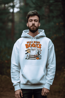 Halloween Cute Ghost Read More Books Hoodie Sweatshirt - Purrfect Pet Haven