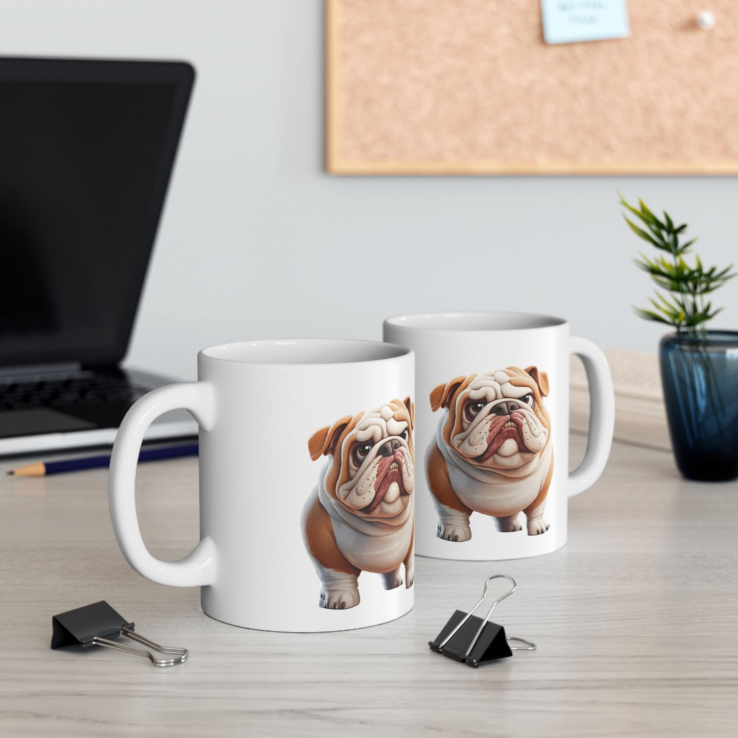 Bulldog Ceramic Mug – Perfect for Dog Lovers, 11oz & 15oz