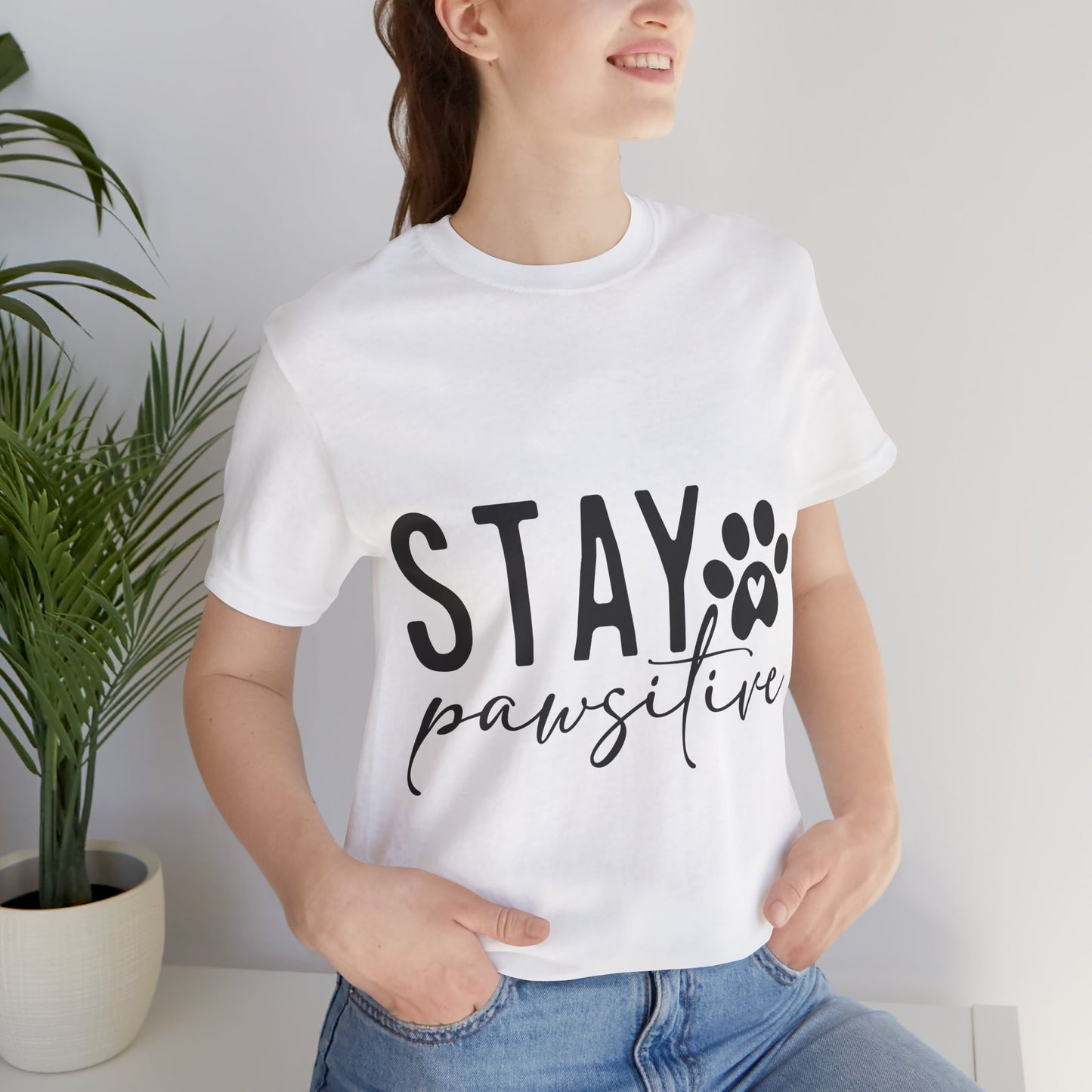 Stay Pawsitive Unisex Tee